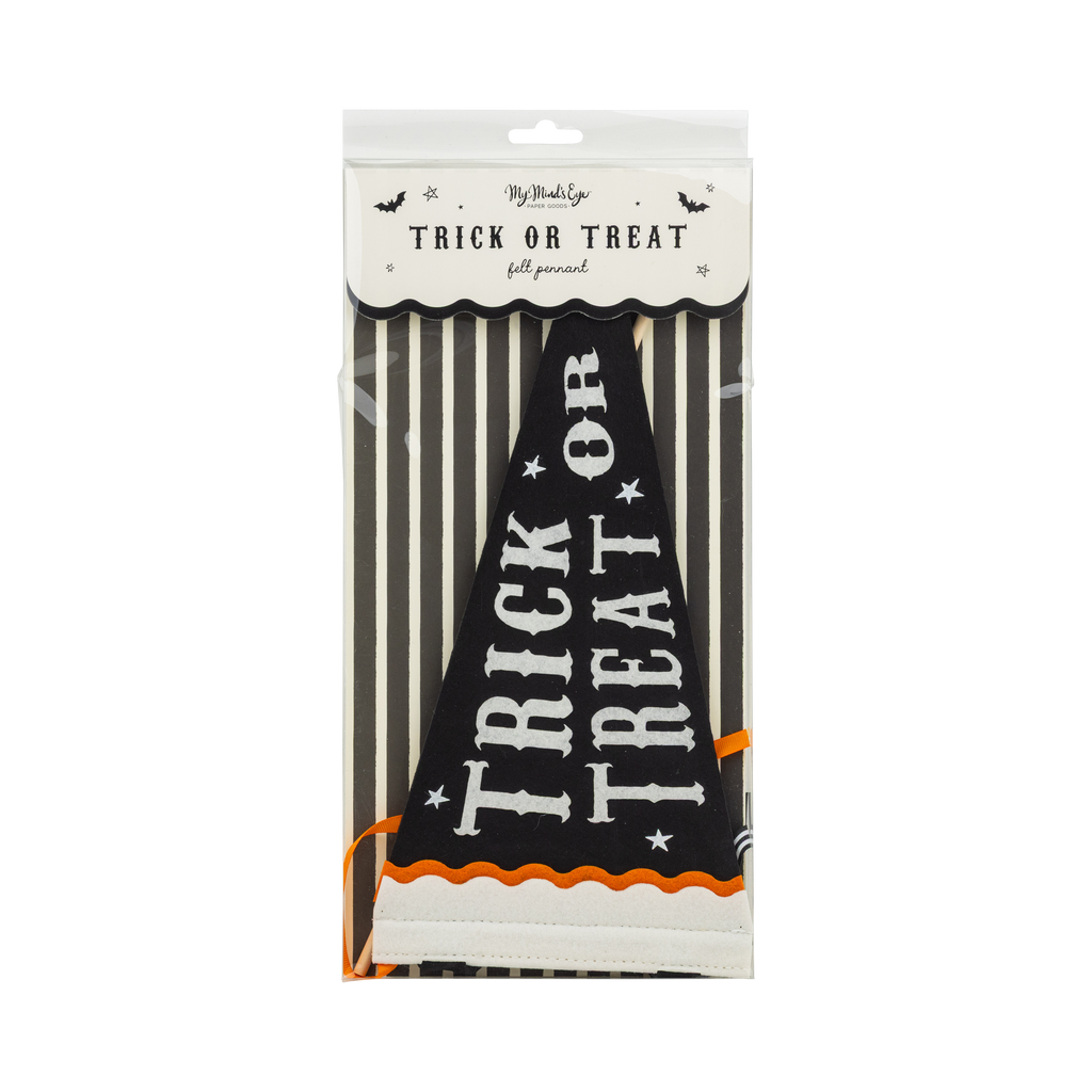 Trick or Treat Felt Pennant