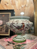 Victoria Austria Exotic Birds Porcelain Compote Bowl