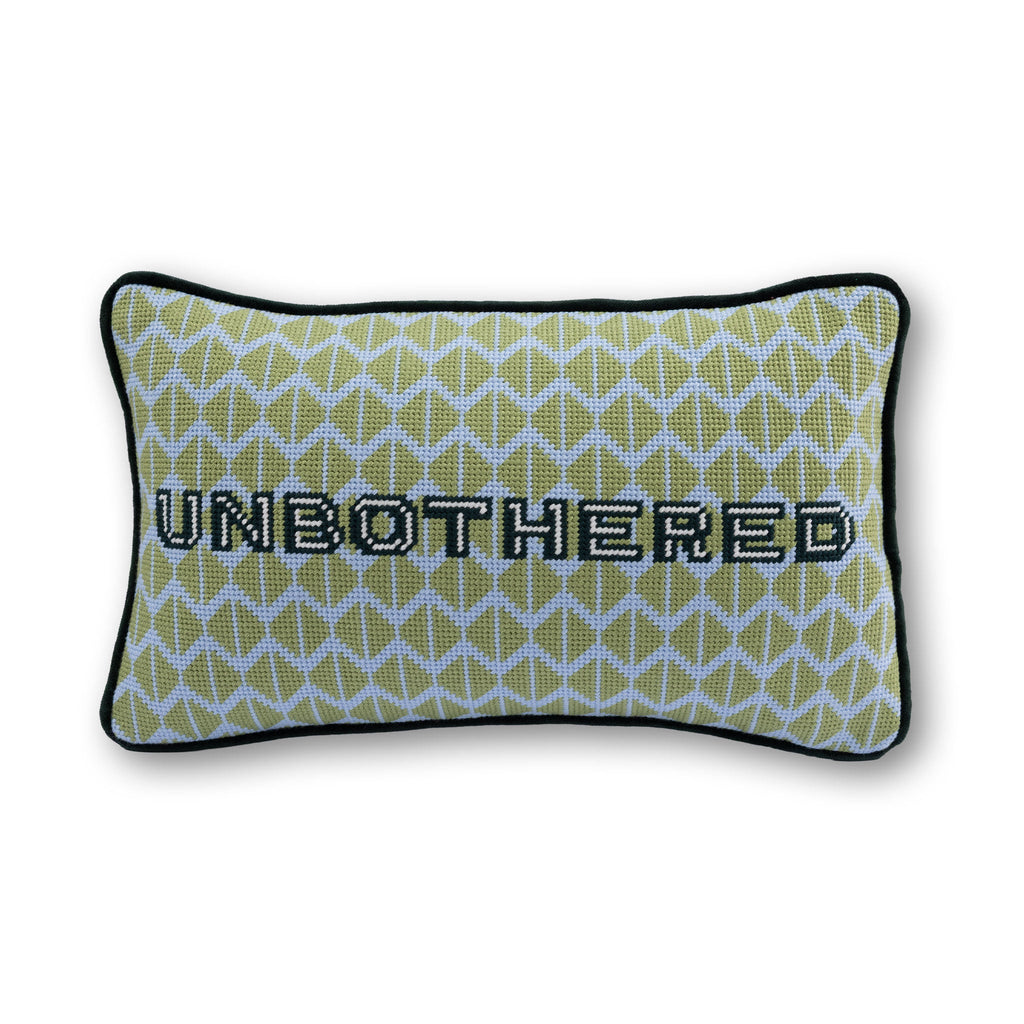 Unbothered Needlepoint Pillow