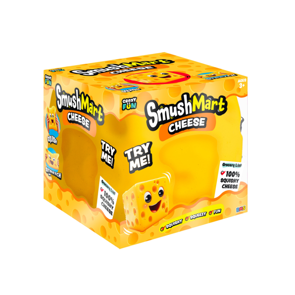 RMS® SmushMart™ Giant Cheese Block Squishy 1pc