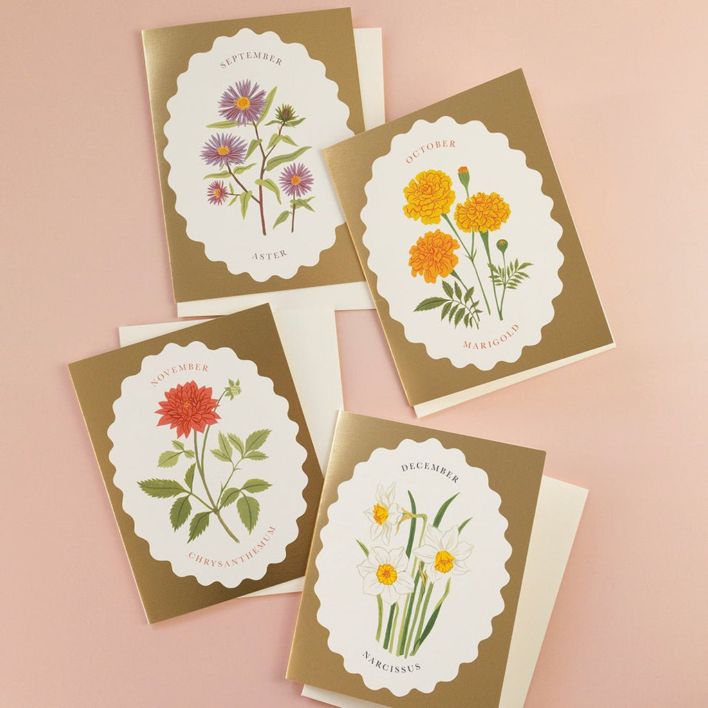 BIRTH MONTH FLOWER | SEPTEMBER | greeting card