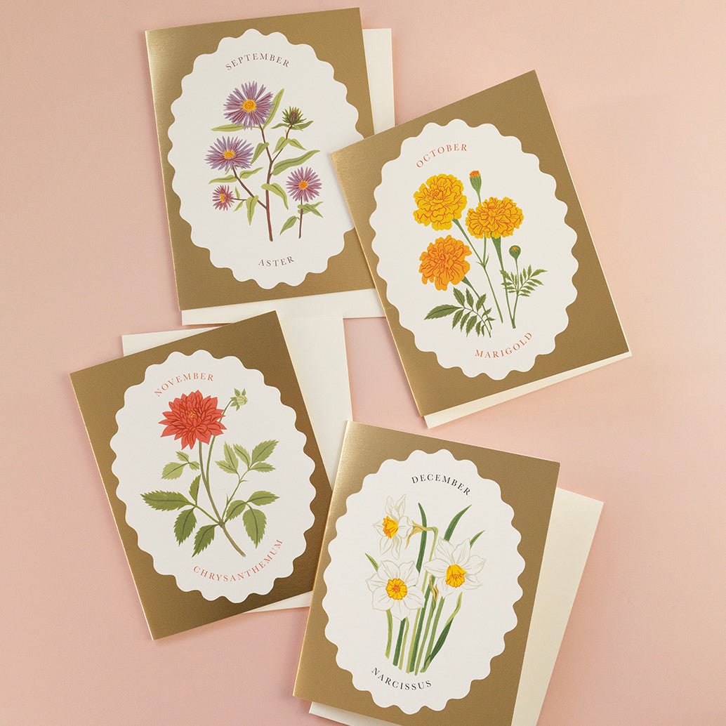 BIRTH MONTH FLOWER | SEPTEMBER | greeting card