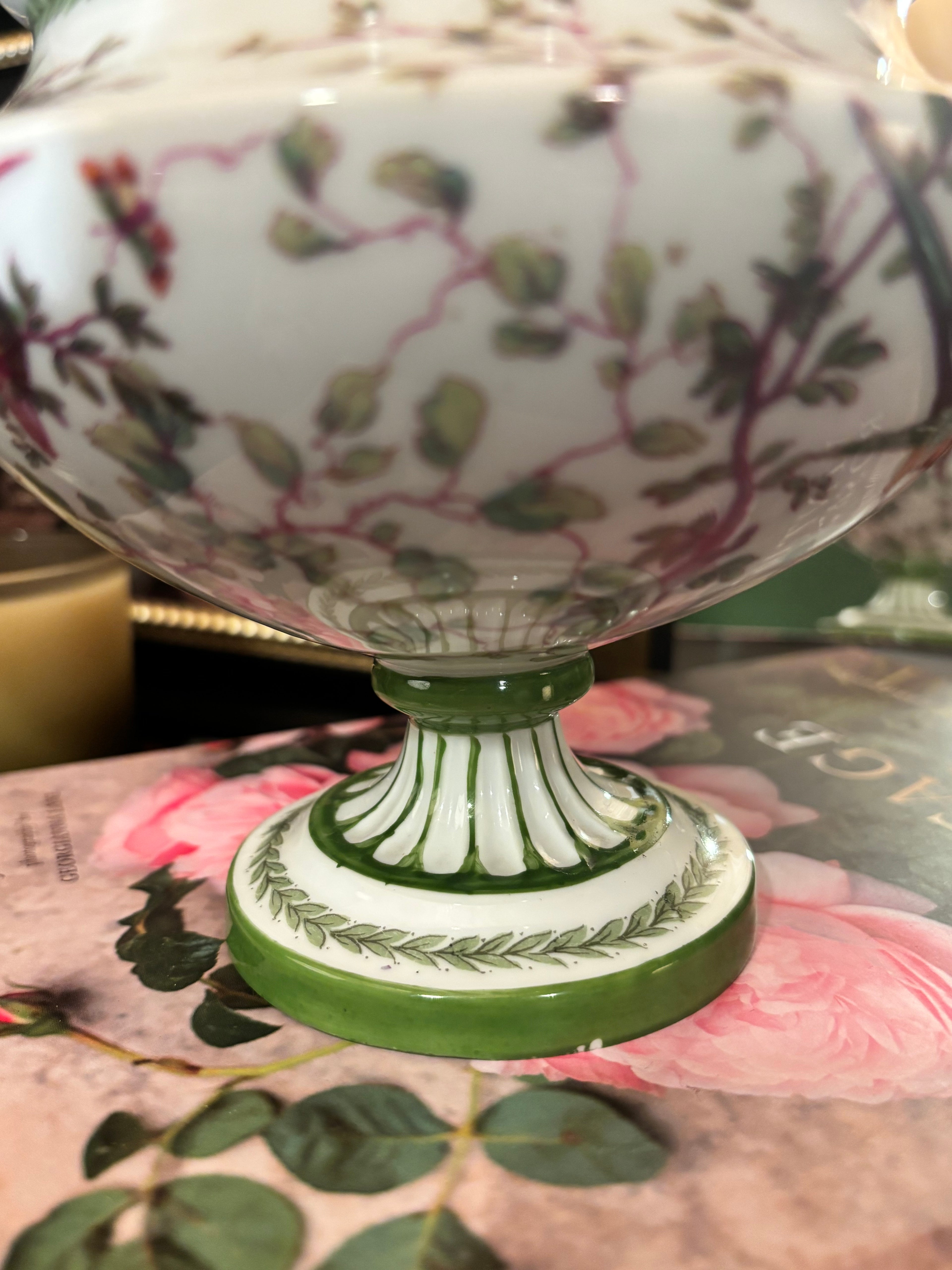 Victoria Austria Exotic Birds Porcelain Compote Bowl