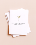 Dirty, Flirty, Thriving — Millennial Martini Birthday Card