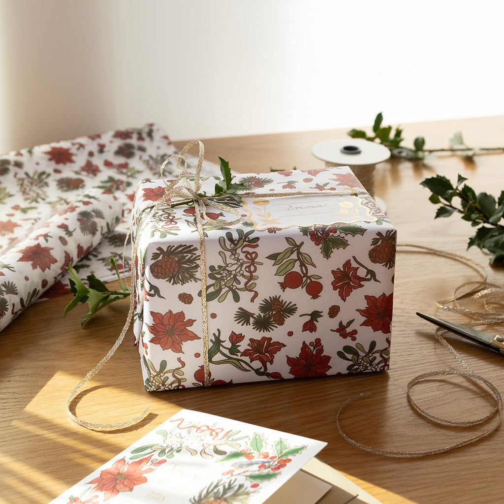 CHRISTMAS FLORALS | Tissue Paper (10 sheets)