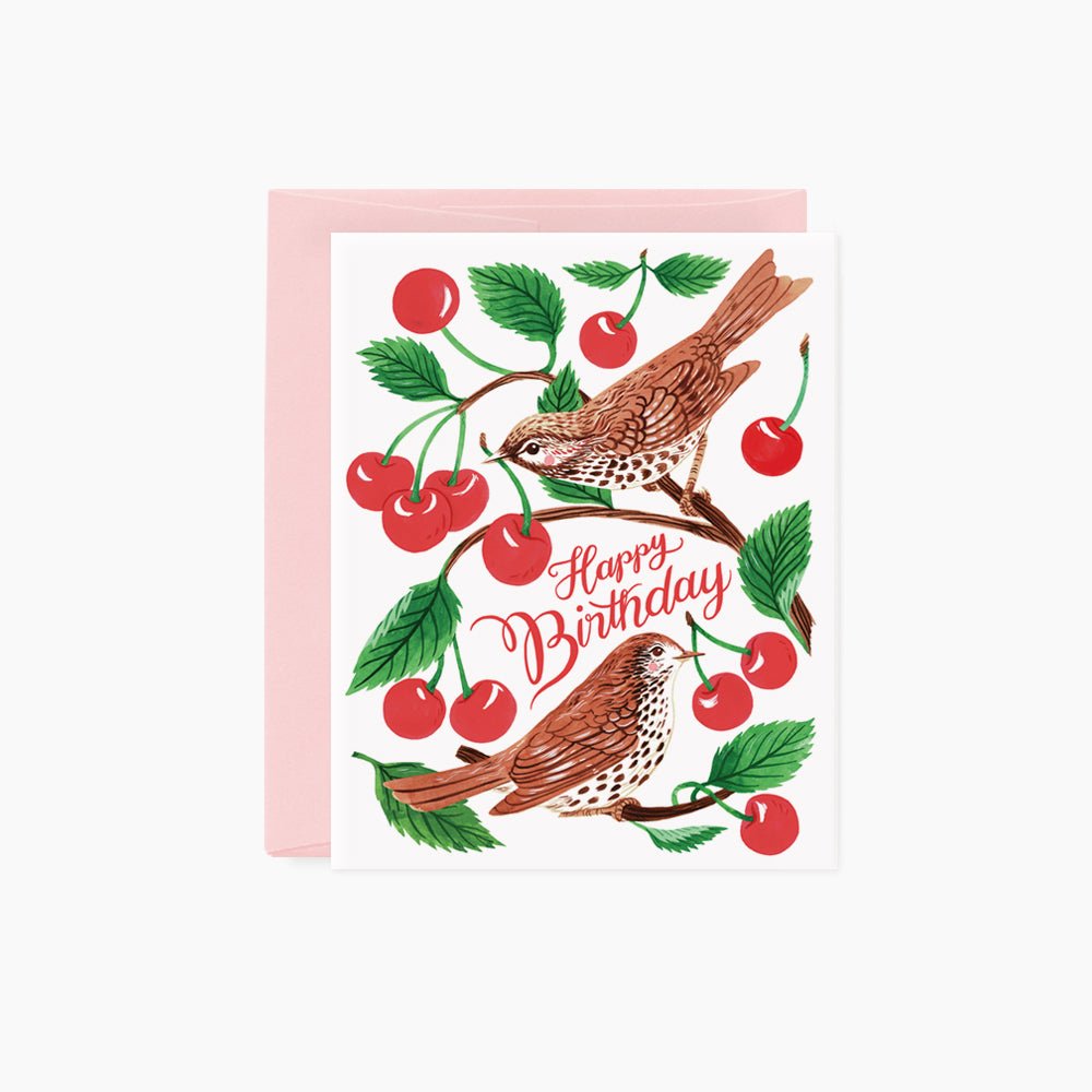 CHERRY THIEVES Birthday Card