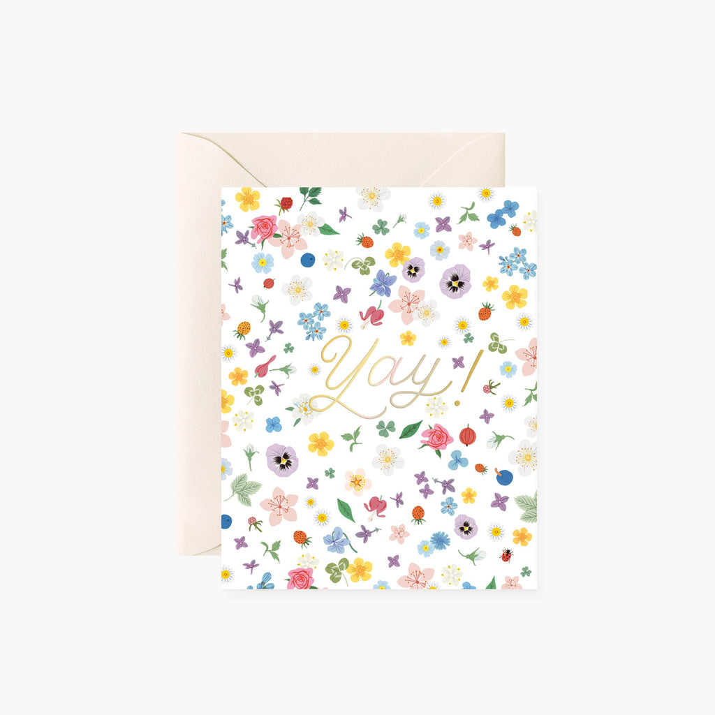 YAY Floral Confetti | greeting card