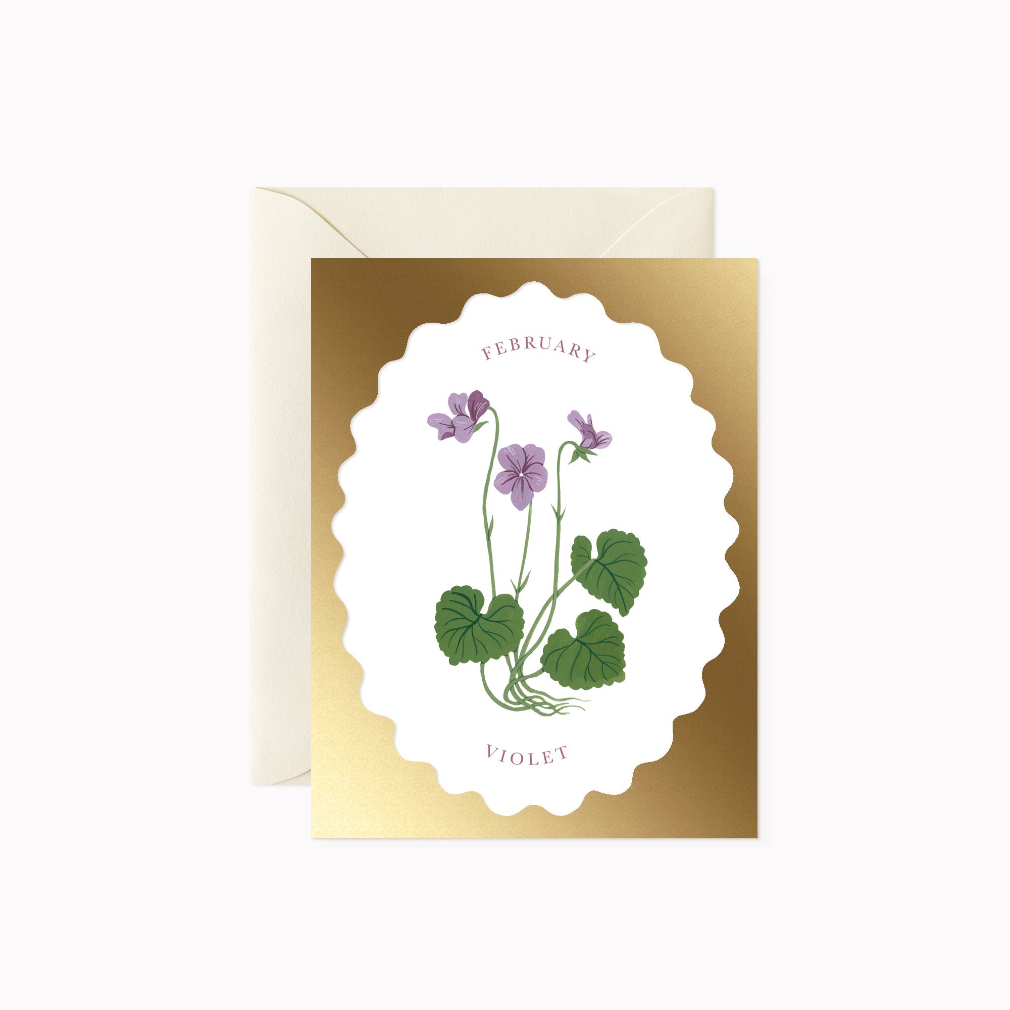 BIRTH MONTH FLOWER | FEBRUARY | greeting card