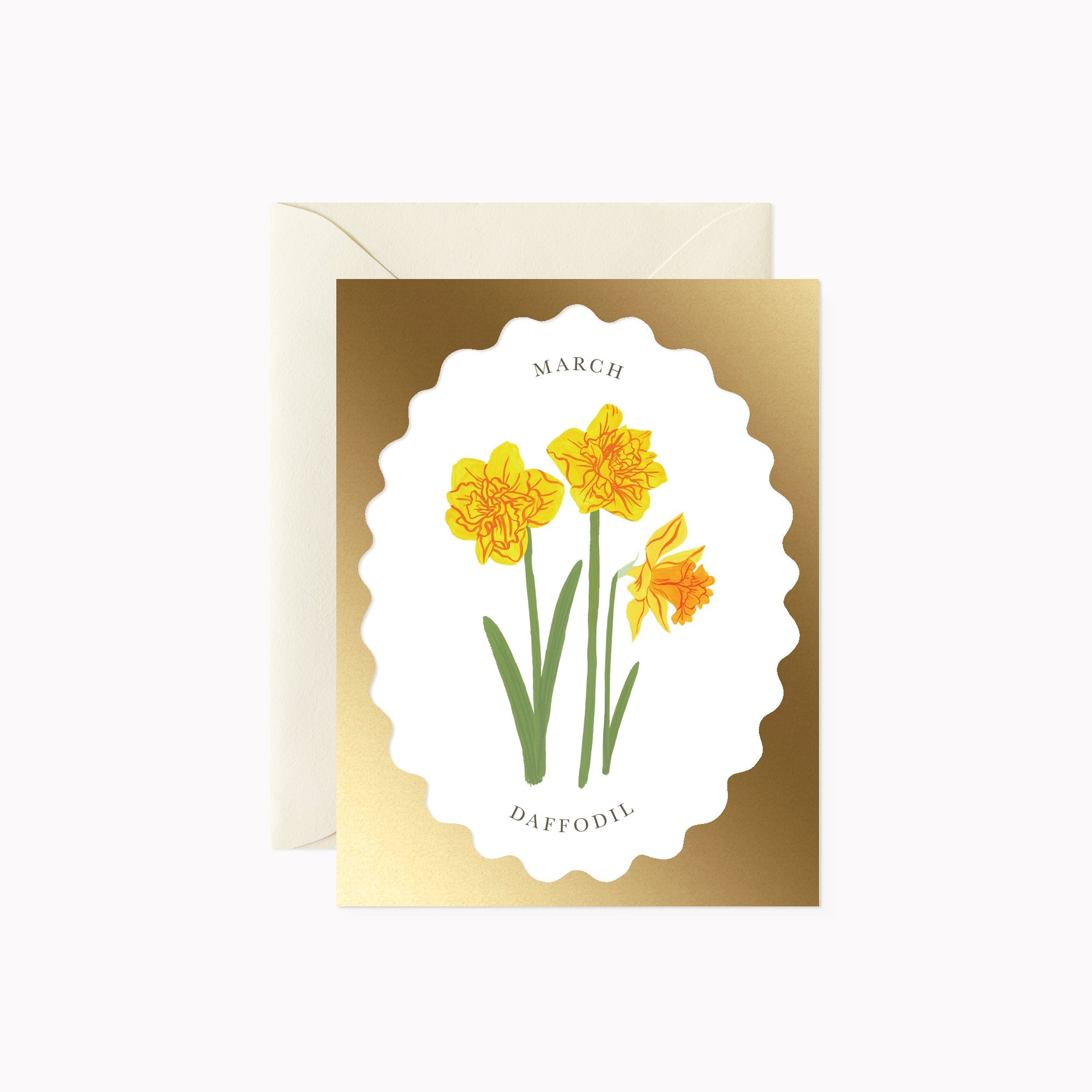 BIRTH MONTH FLOWER | MARCH | greeting card