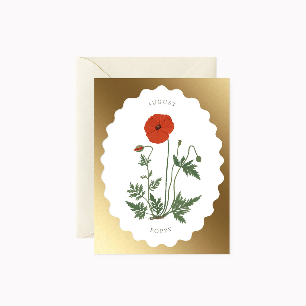 BIRTH MONTH FLOWER | AUGUST | greeting card