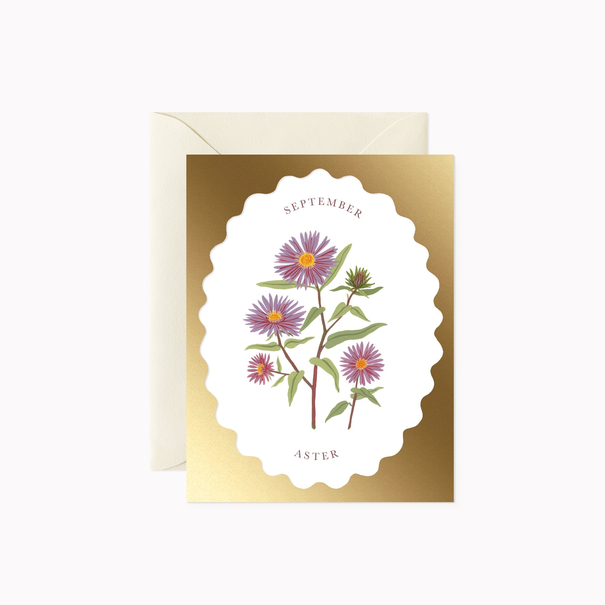 BIRTH MONTH FLOWER | SEPTEMBER | greeting card