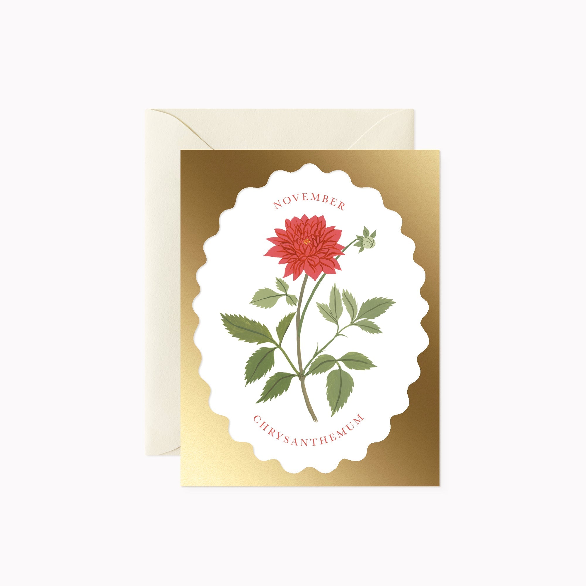 BIRTH MONTH FLOWER| NOVEMBER | greeting card