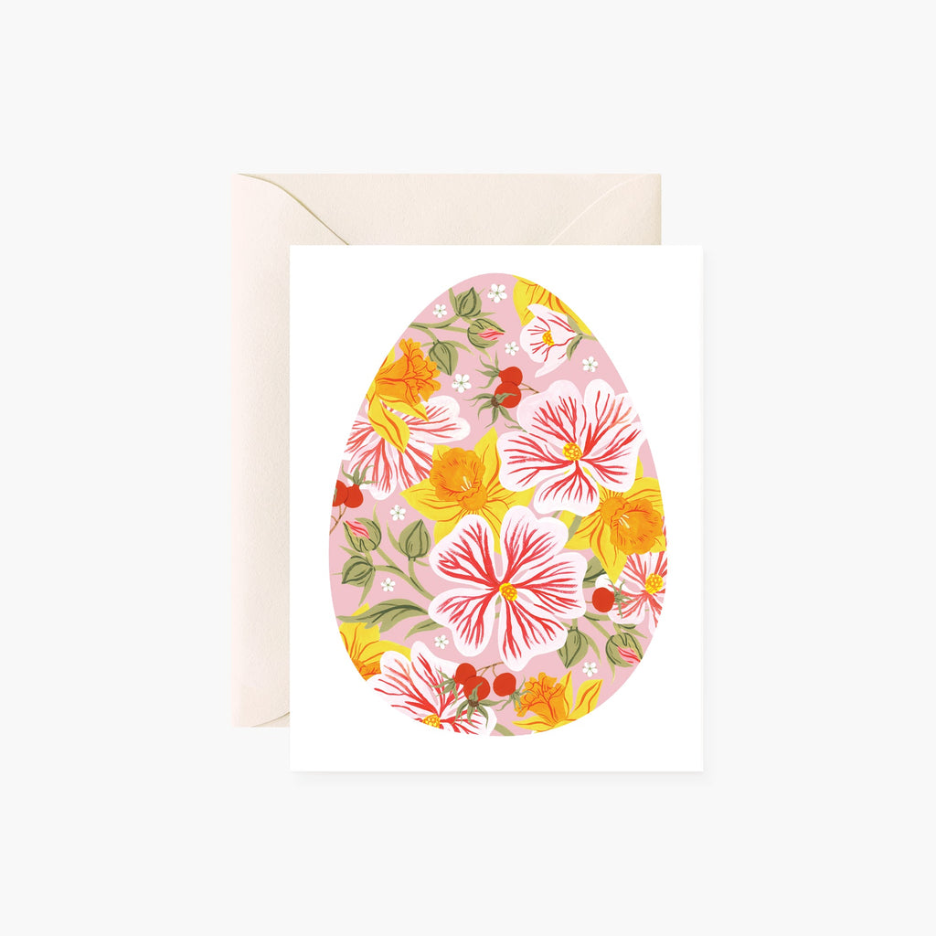 BLUSH EASTER EGG |  greeting card