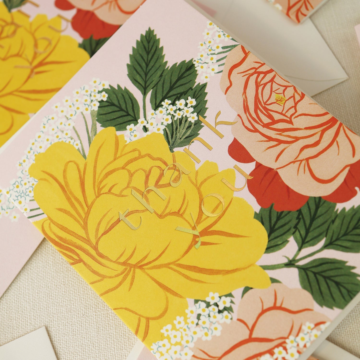 GARDEN ROSES | Thank You Card