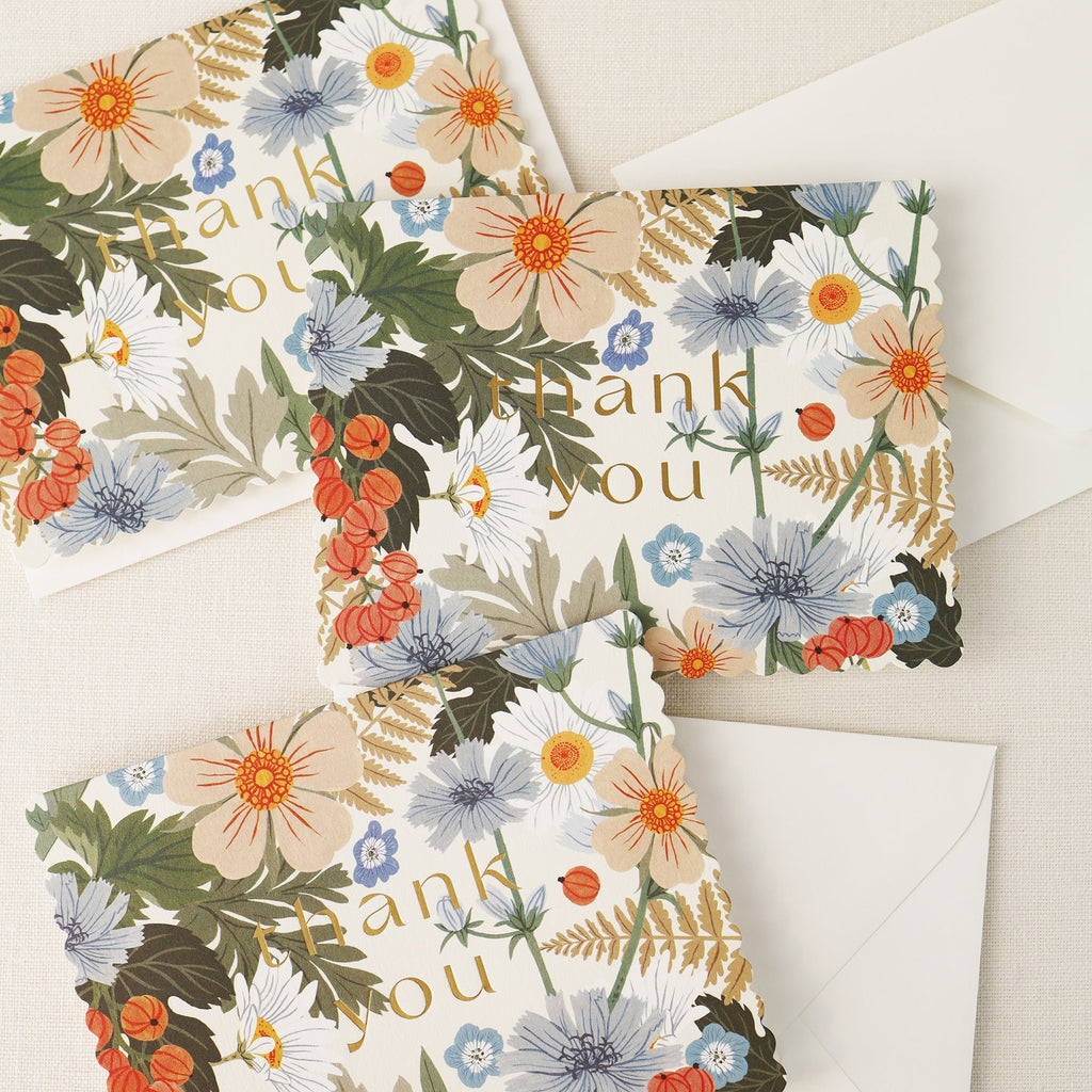 PASTEL FLORA | Thank You Card