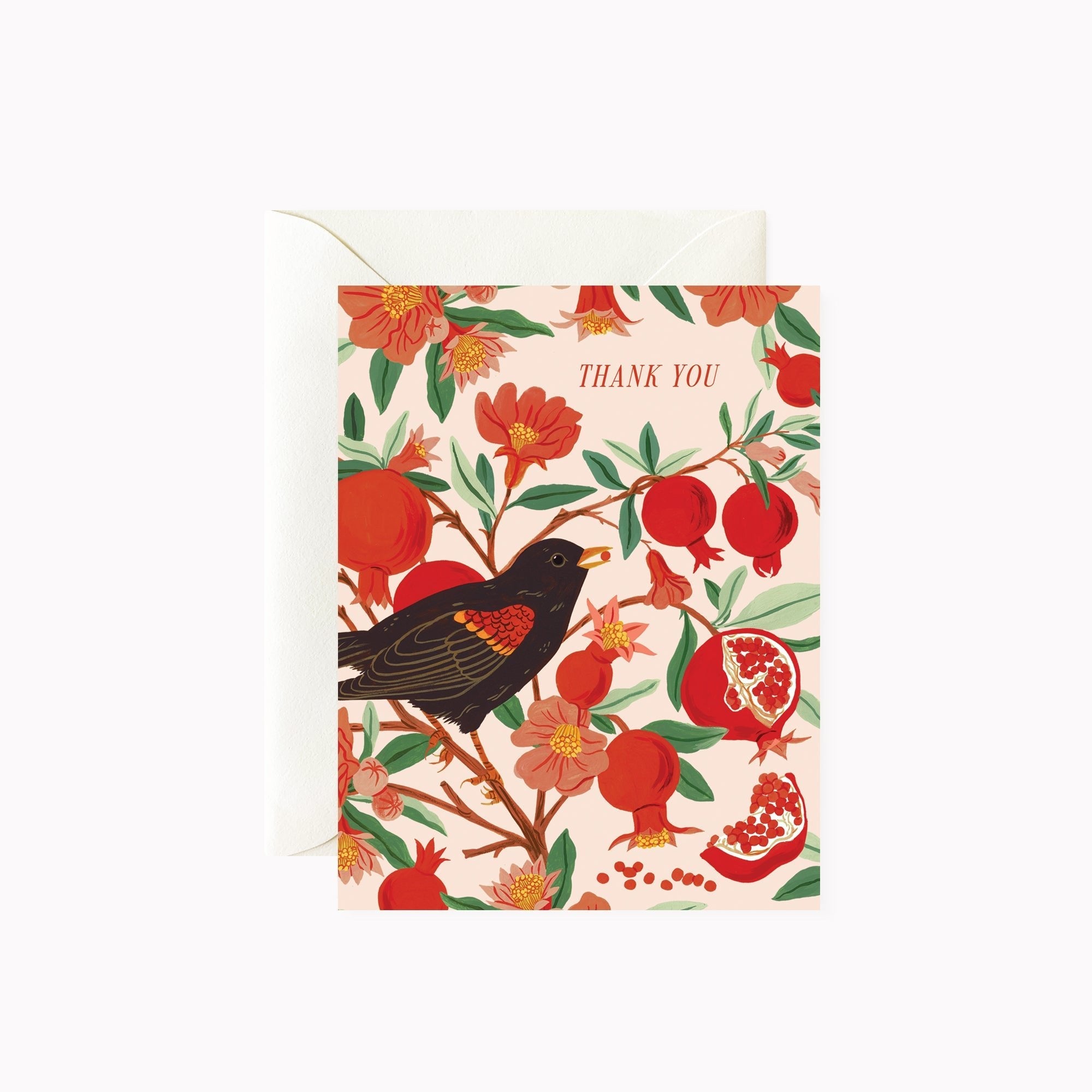 BLACKBIRD & POMEGRANATE | thank you card