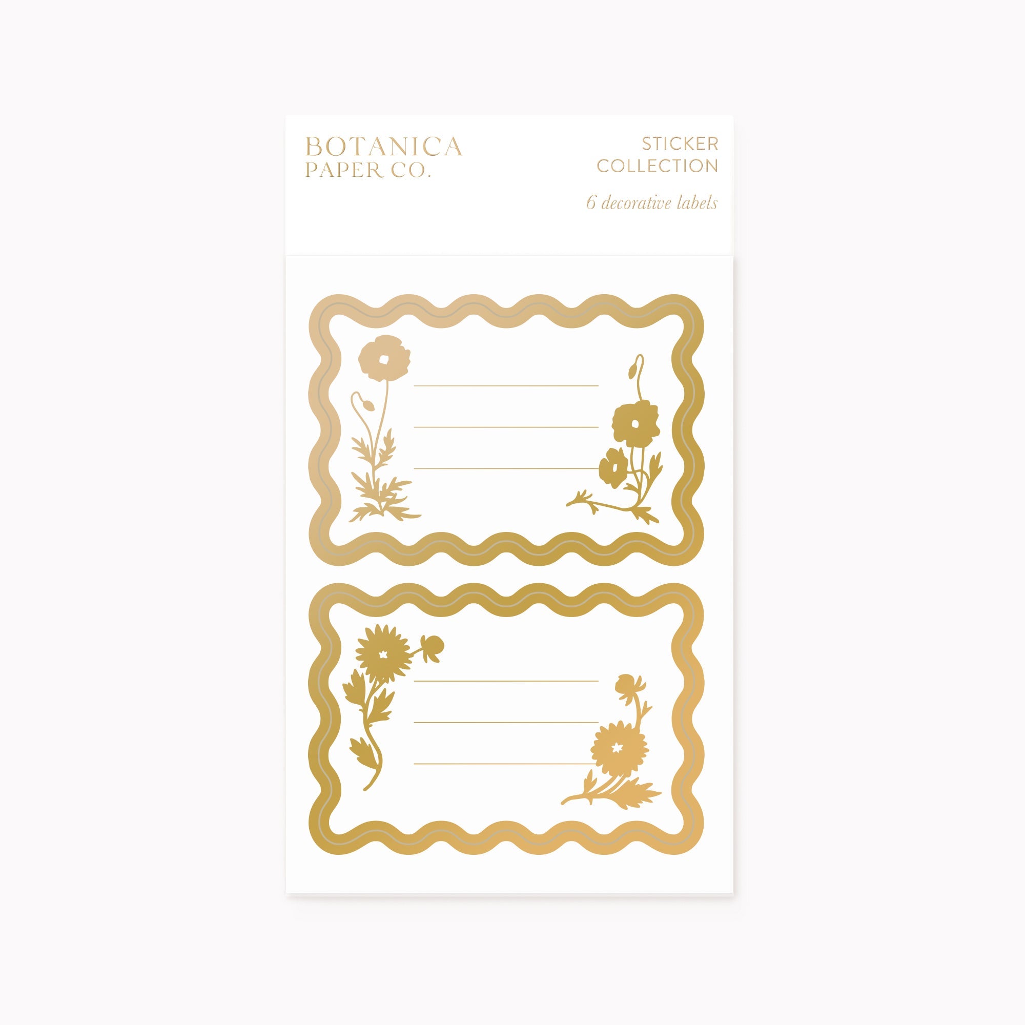 FLORA | DECORATIVE LABELS, PACK OF 6