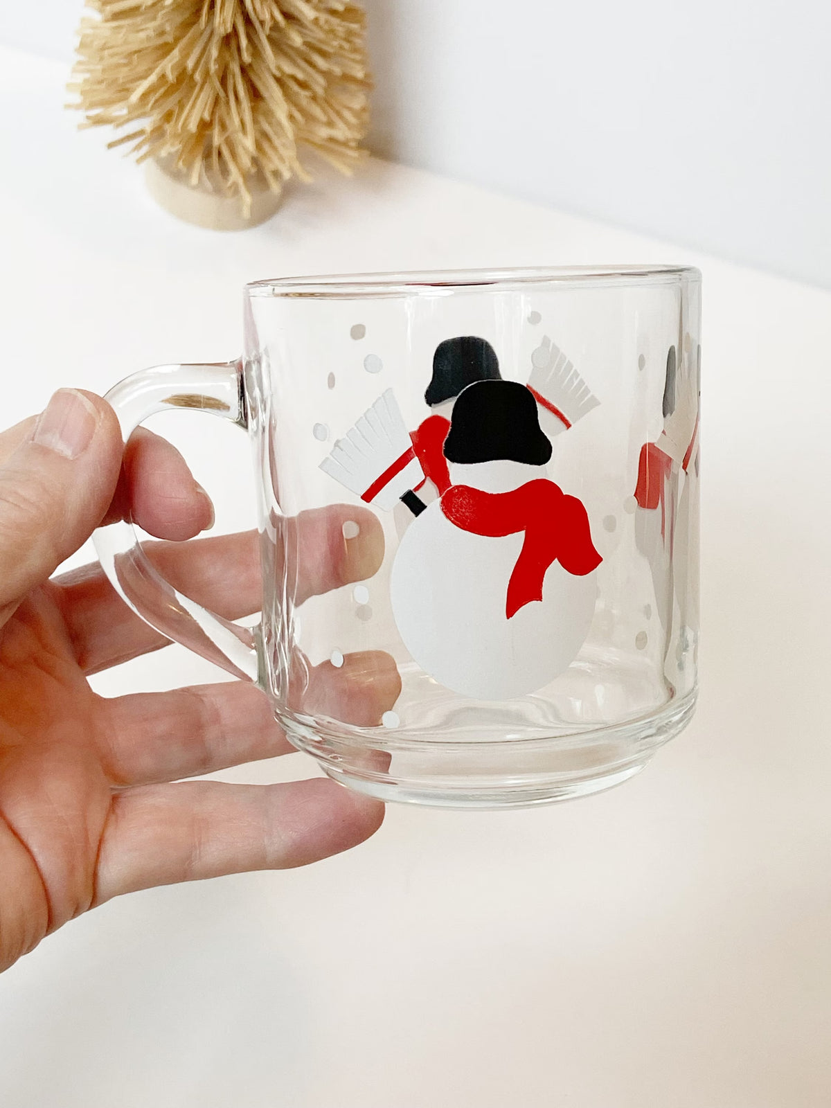 Vintage Luminarc Snowman Mug