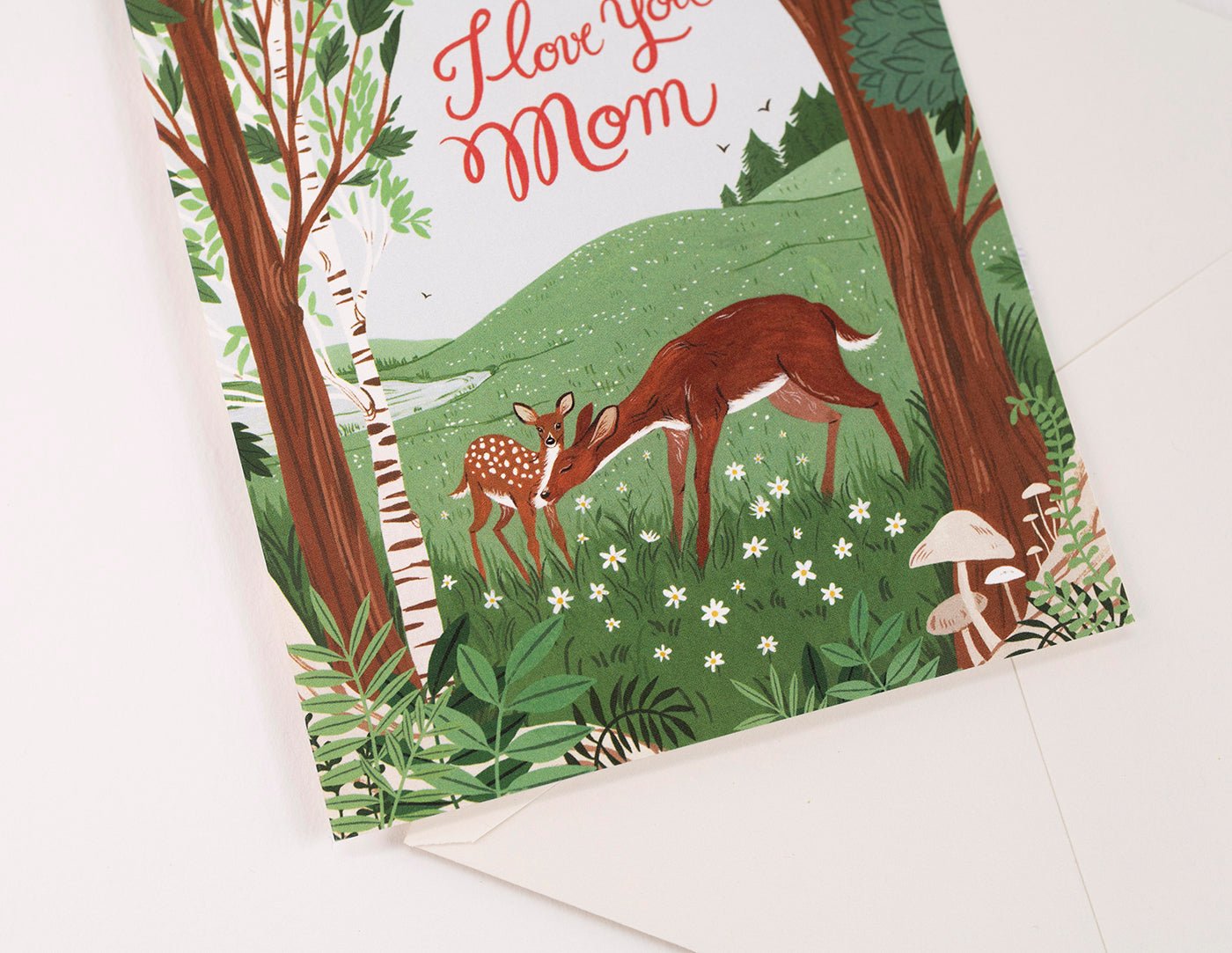 Deer, I Love You Mom Card
