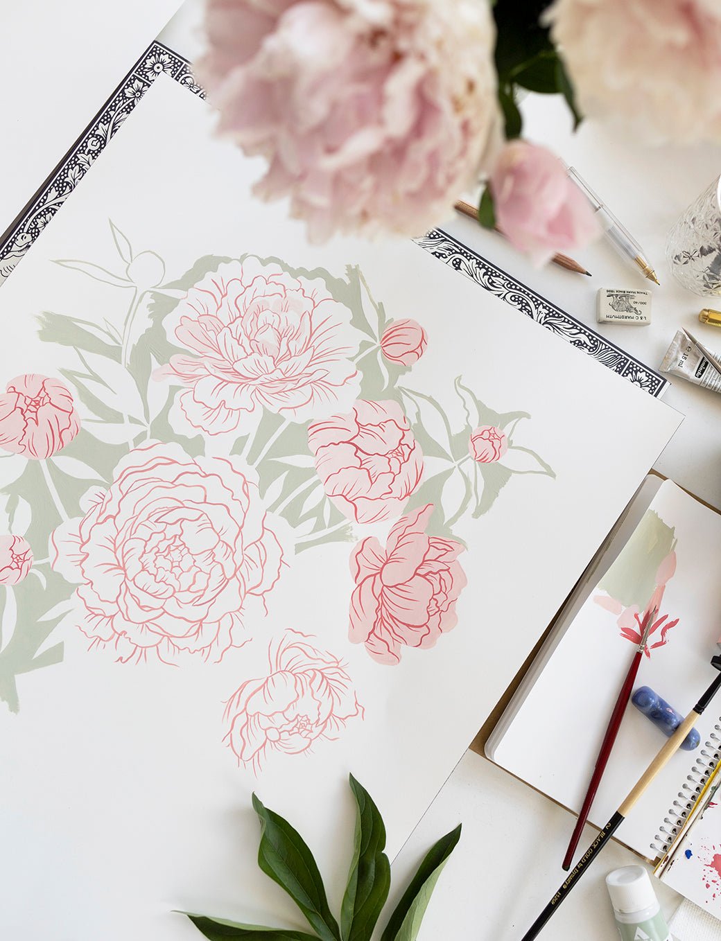 PEONY VASE | Greeting Card