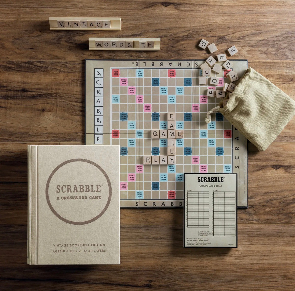 Scrabble Vintage Bookshelf Game
