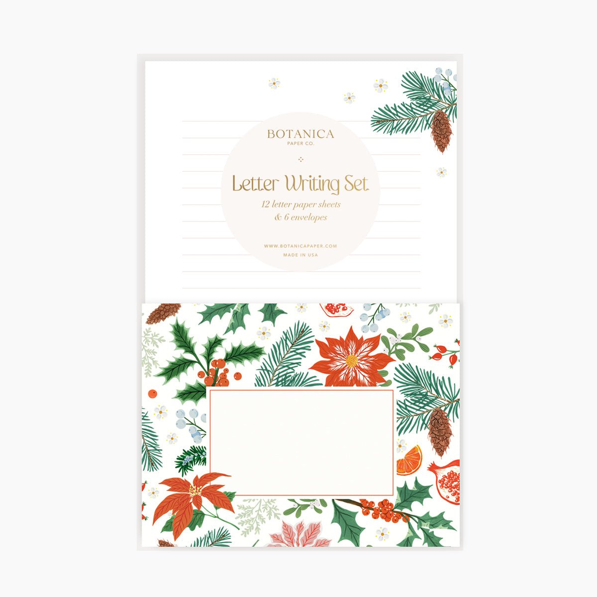 CHRISTMAS FLORA | Letter Writing Set