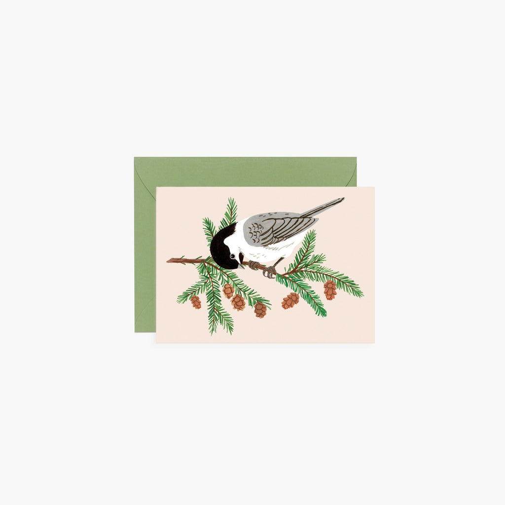 CHICKADEE & PINE | Mini Card