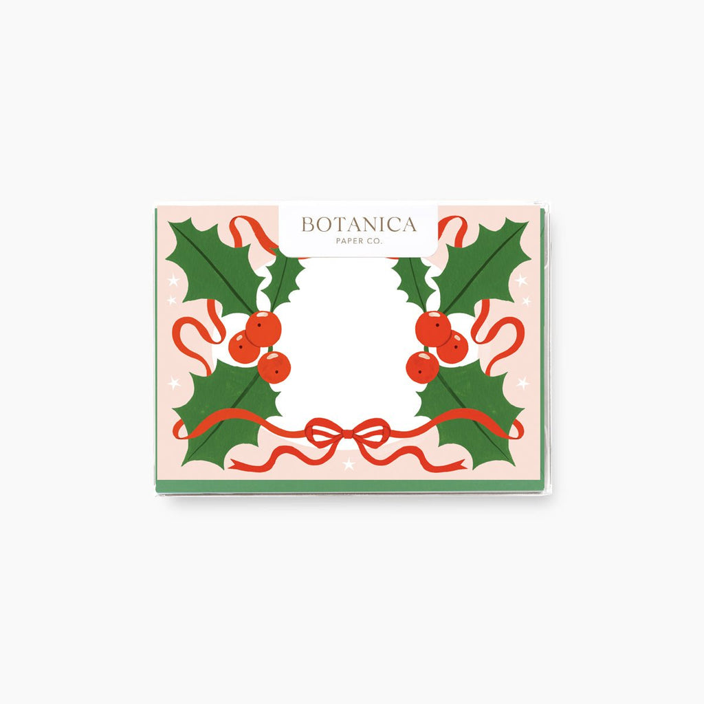 CHRISTMAS HOLLY | mini boxed cards of 8