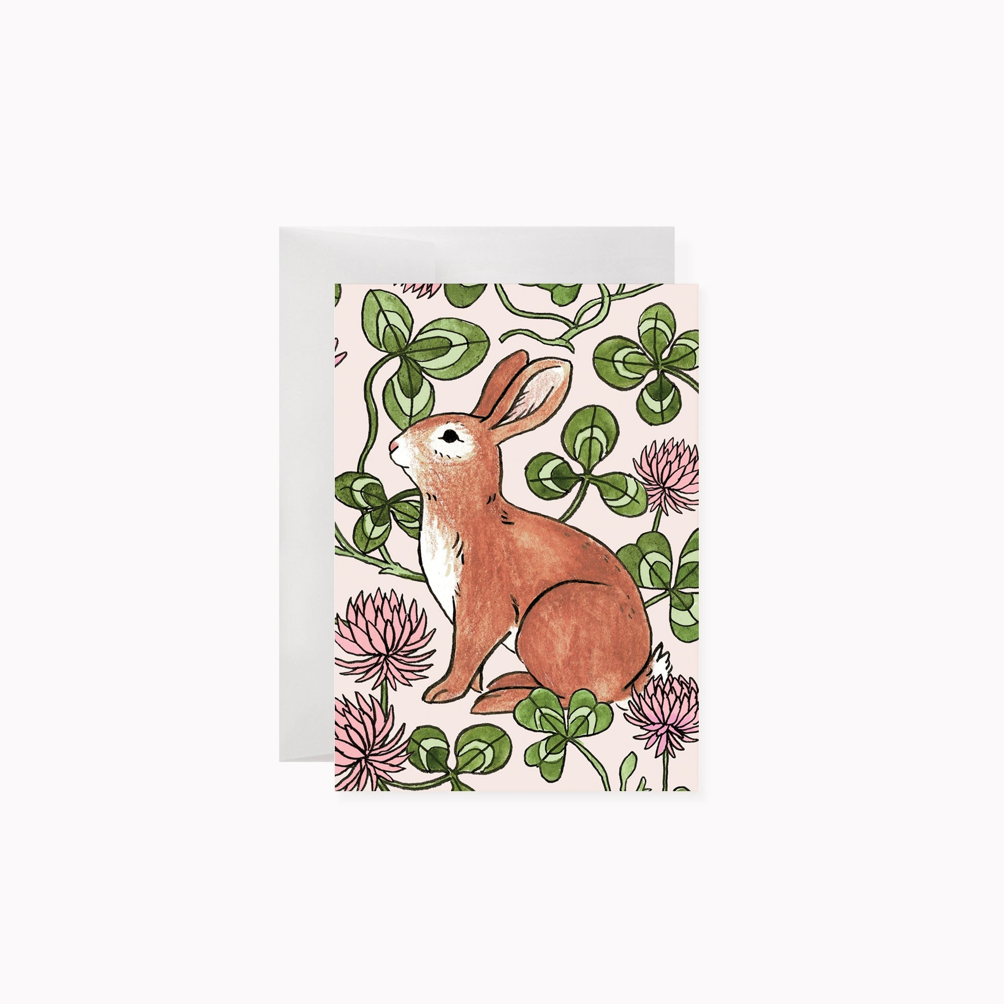BUNNY & CLOVER | A1 greeting card