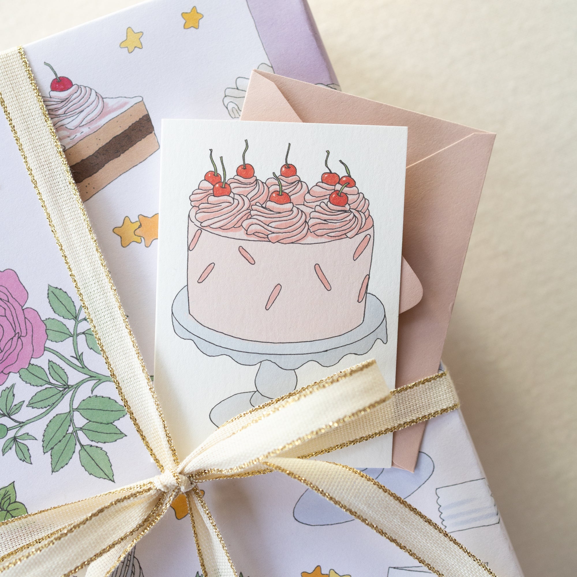 CHERRY CAKE | mini card