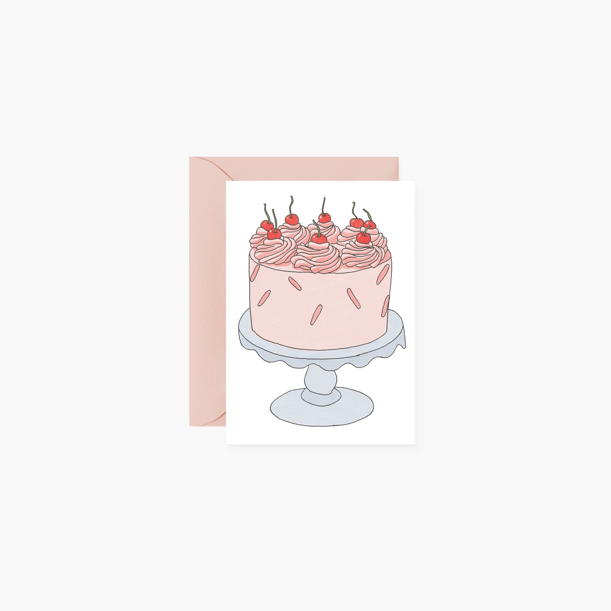 CHERRY CAKE | mini card