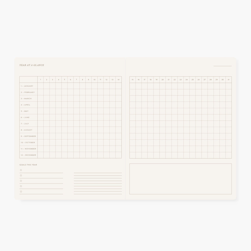 CAMELLIA | Undated Monthly Planner