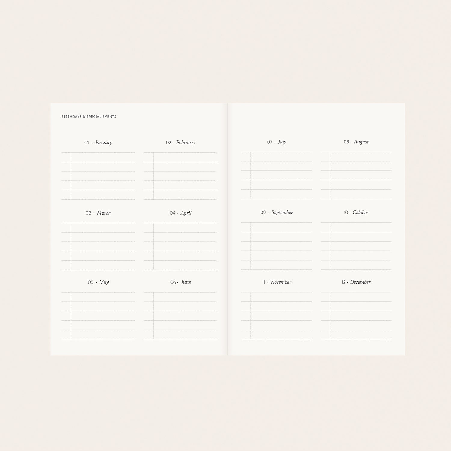 REVERIE | LINEN-BOUND PLANNER