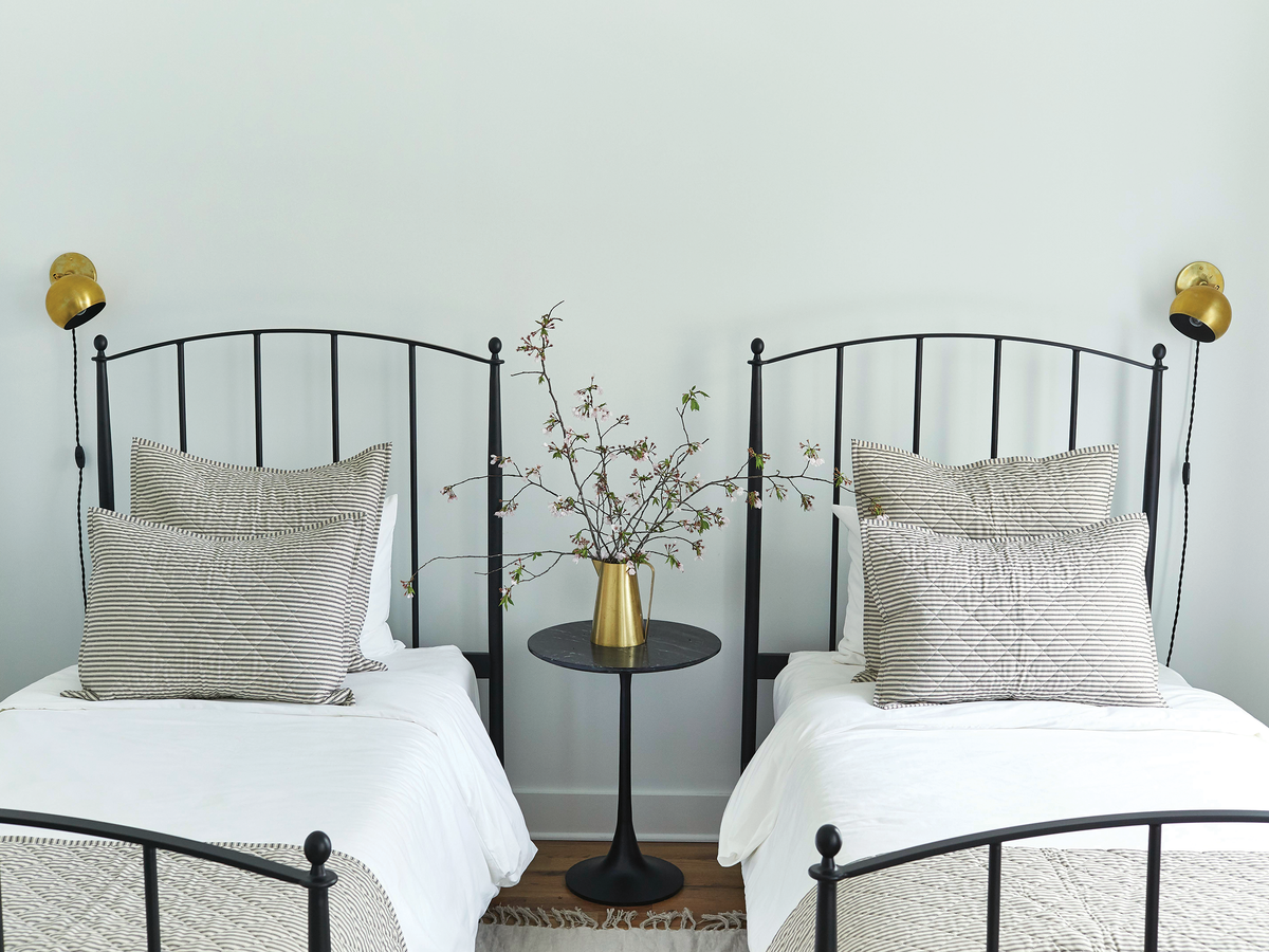 Ticking Stripe Quilted Pillow Sham - Last Chance + Final Sale!