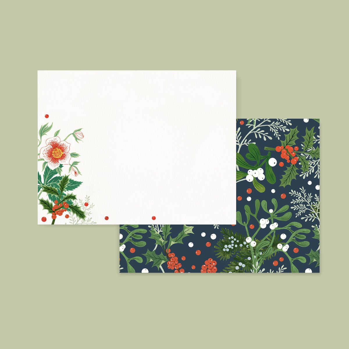 CHRISTMAS ROSE Notecards | Set of 4