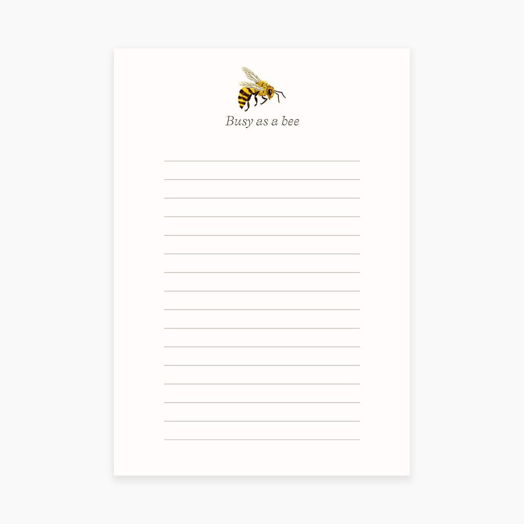 BUSY AS A BEE | Notepad