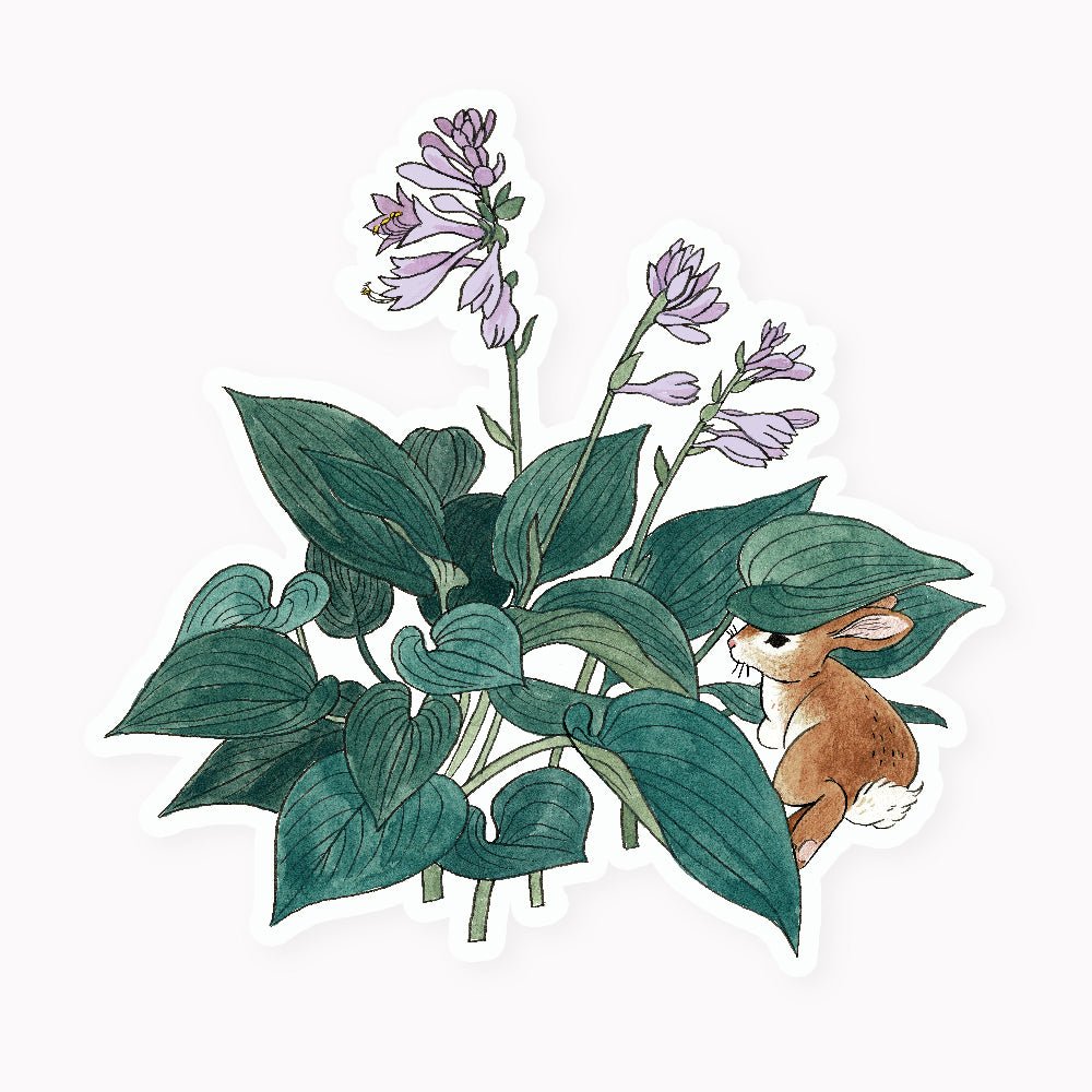 BUNNY & HOSTA | CLEAR VINYL STICKER