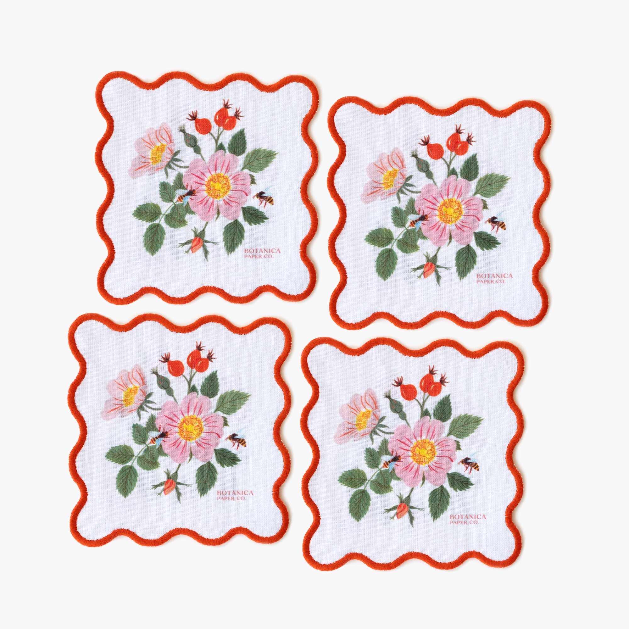 BOTANIST | LINEN COASTERS, SET OF 4