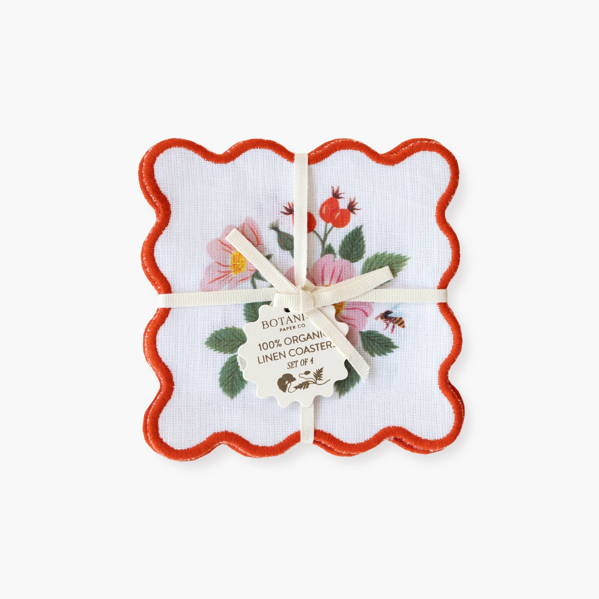 BOTANIST | LINEN COASTERS, SET OF 4