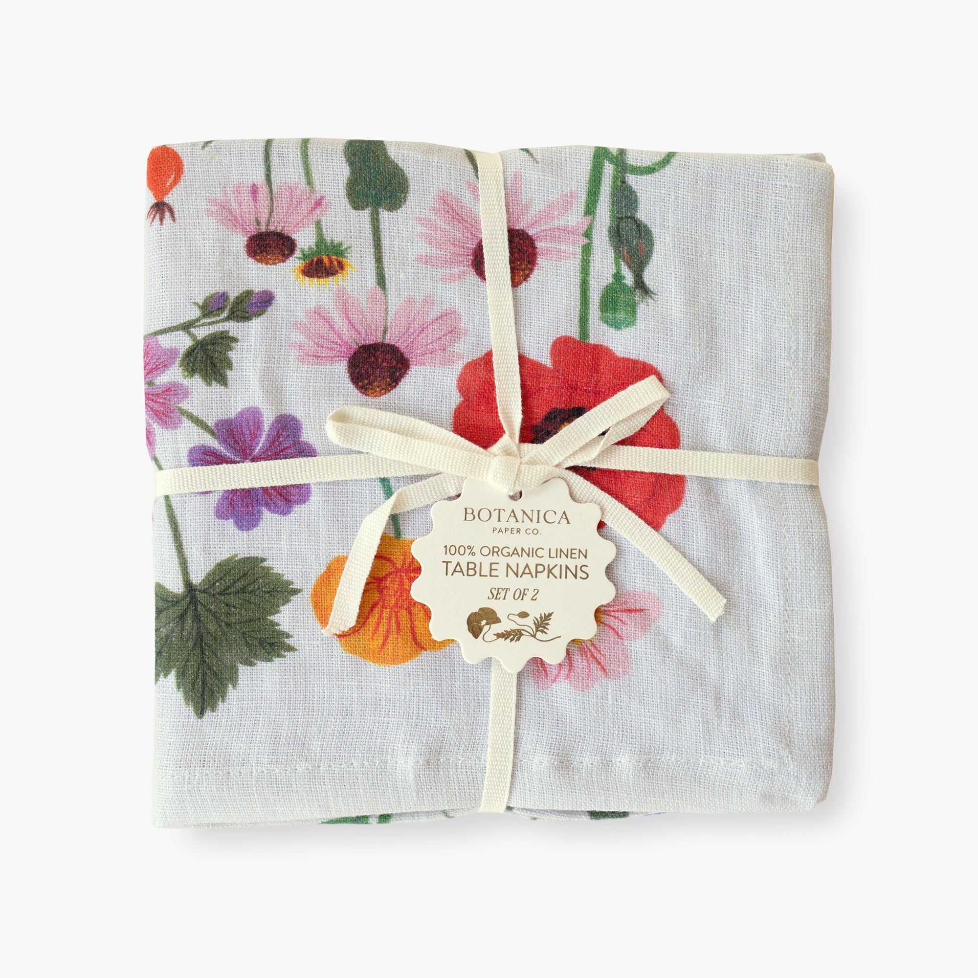 BOTANIST | LINEN TABLE NAPKINS, SET OF 2