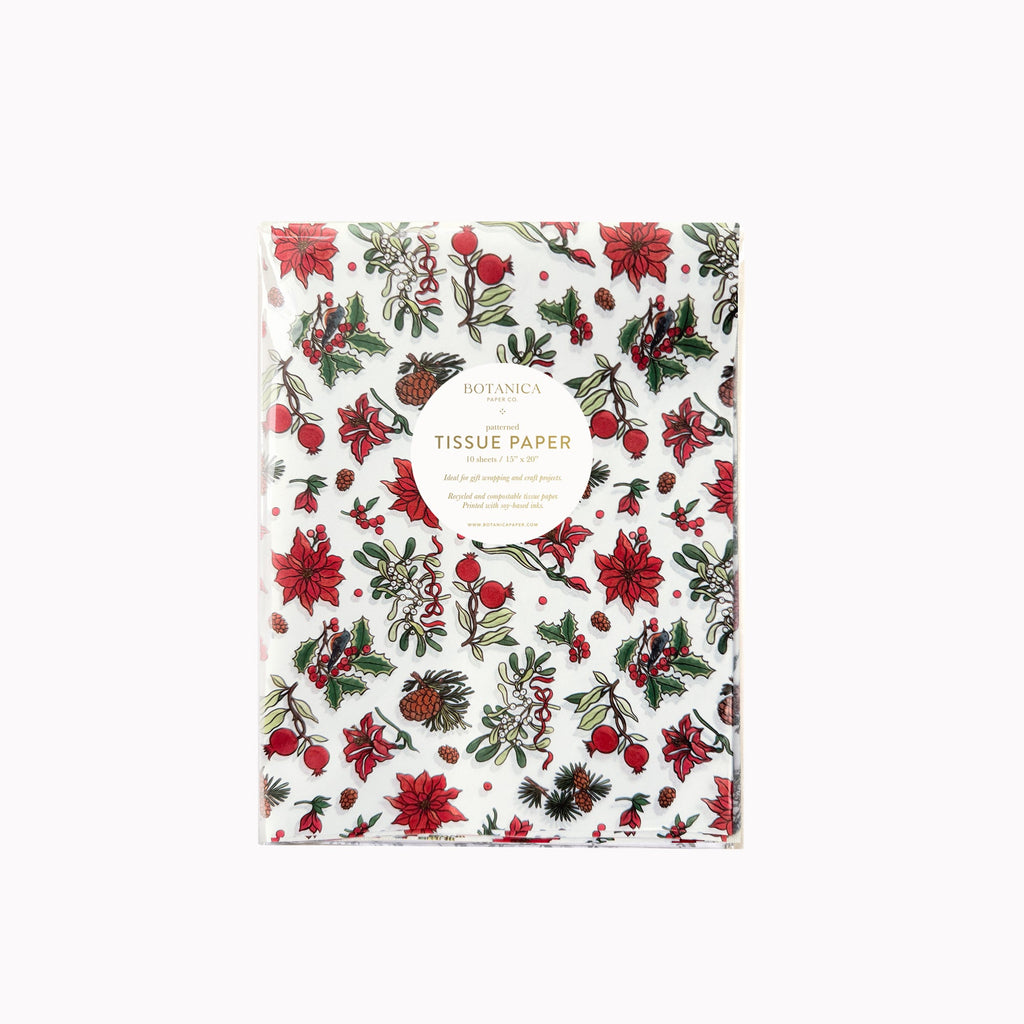 CHRISTMAS FLORALS | Tissue Paper (10 sheets)