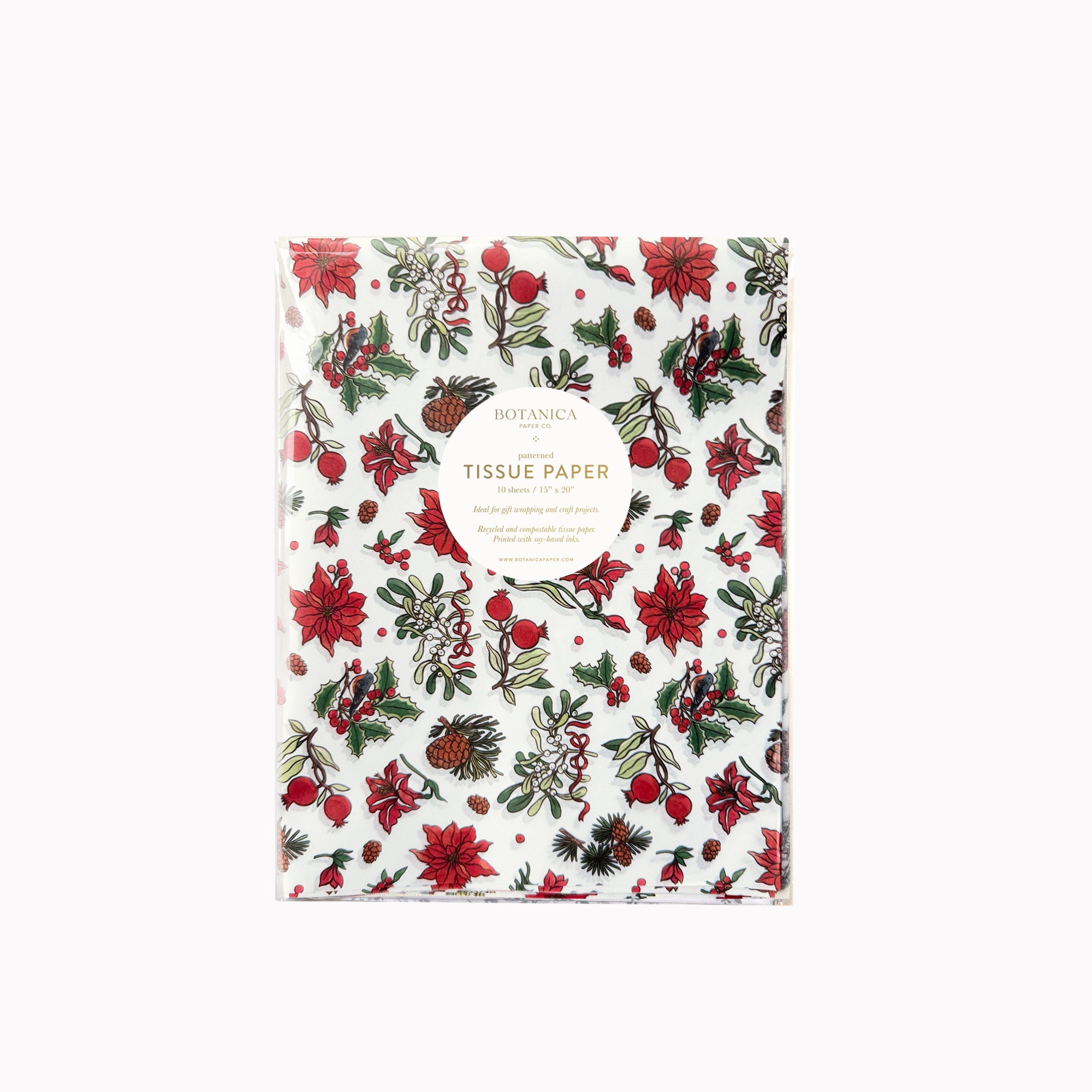 CHRISTMAS FLORALS | Tissue Paper (10 sheets)