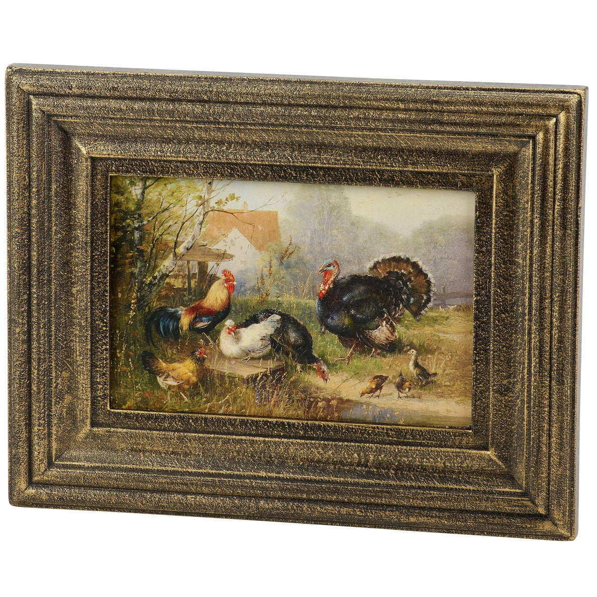 Turkey And Fowl Framed Art