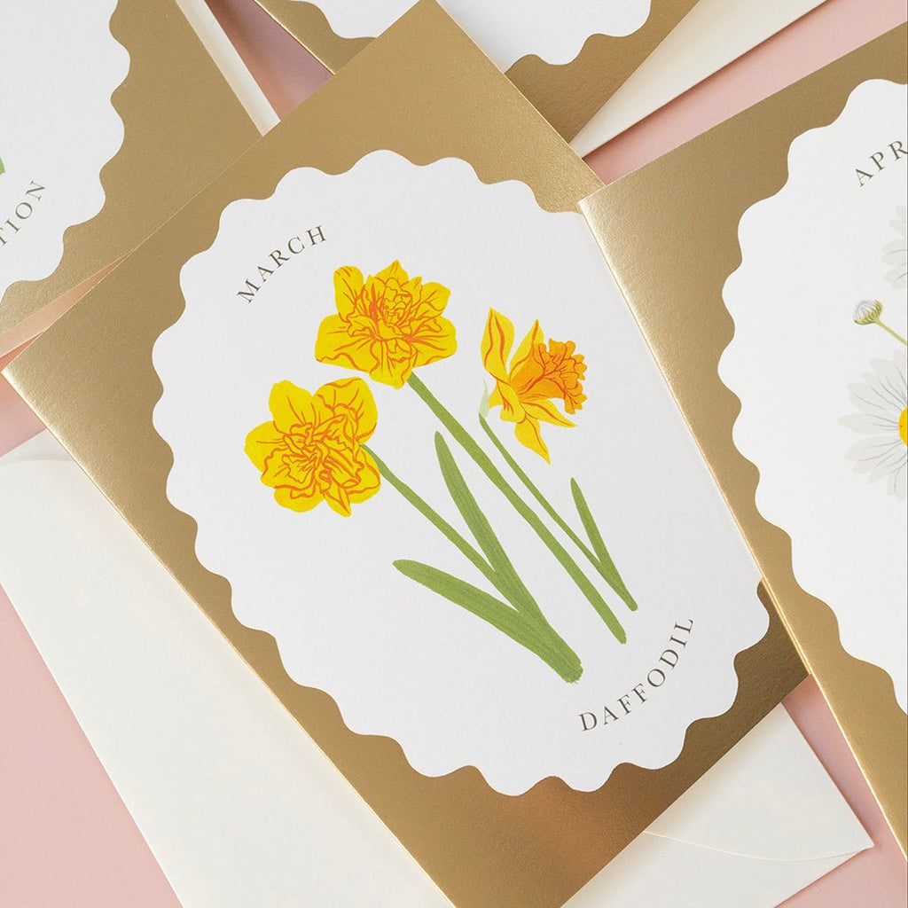 BIRTH MONTH FLOWER | MARCH | greeting card
