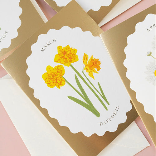 BIRTH MONTH FLOWER | MARCH | greeting card
