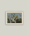 Blue Still Life with Flowers