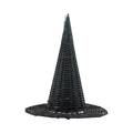 Natural Rattan Witch Hat - 15"
