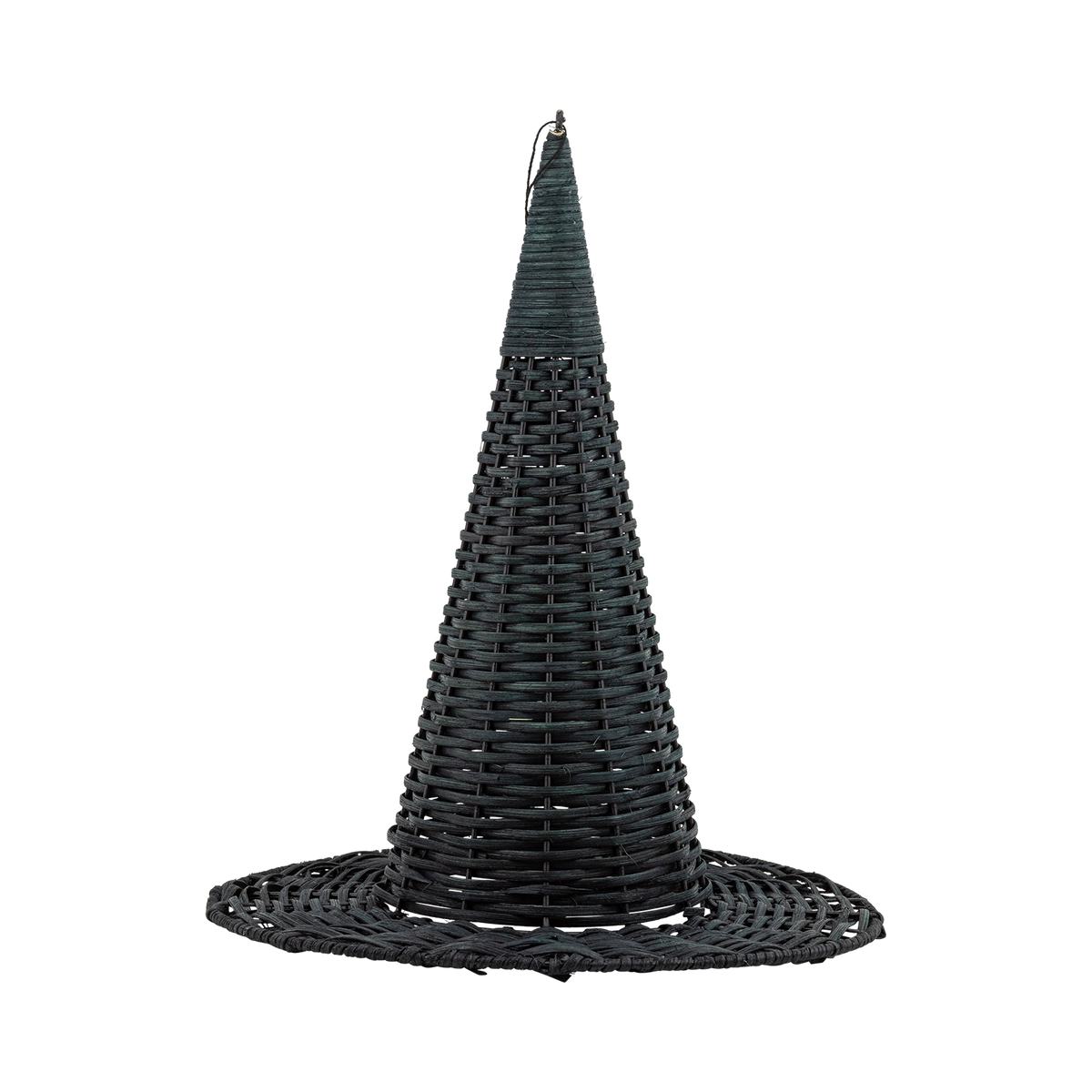 Natural Rattan Witch Hat - 15"