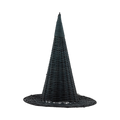 Natural Rattan Witch Hat - 18"