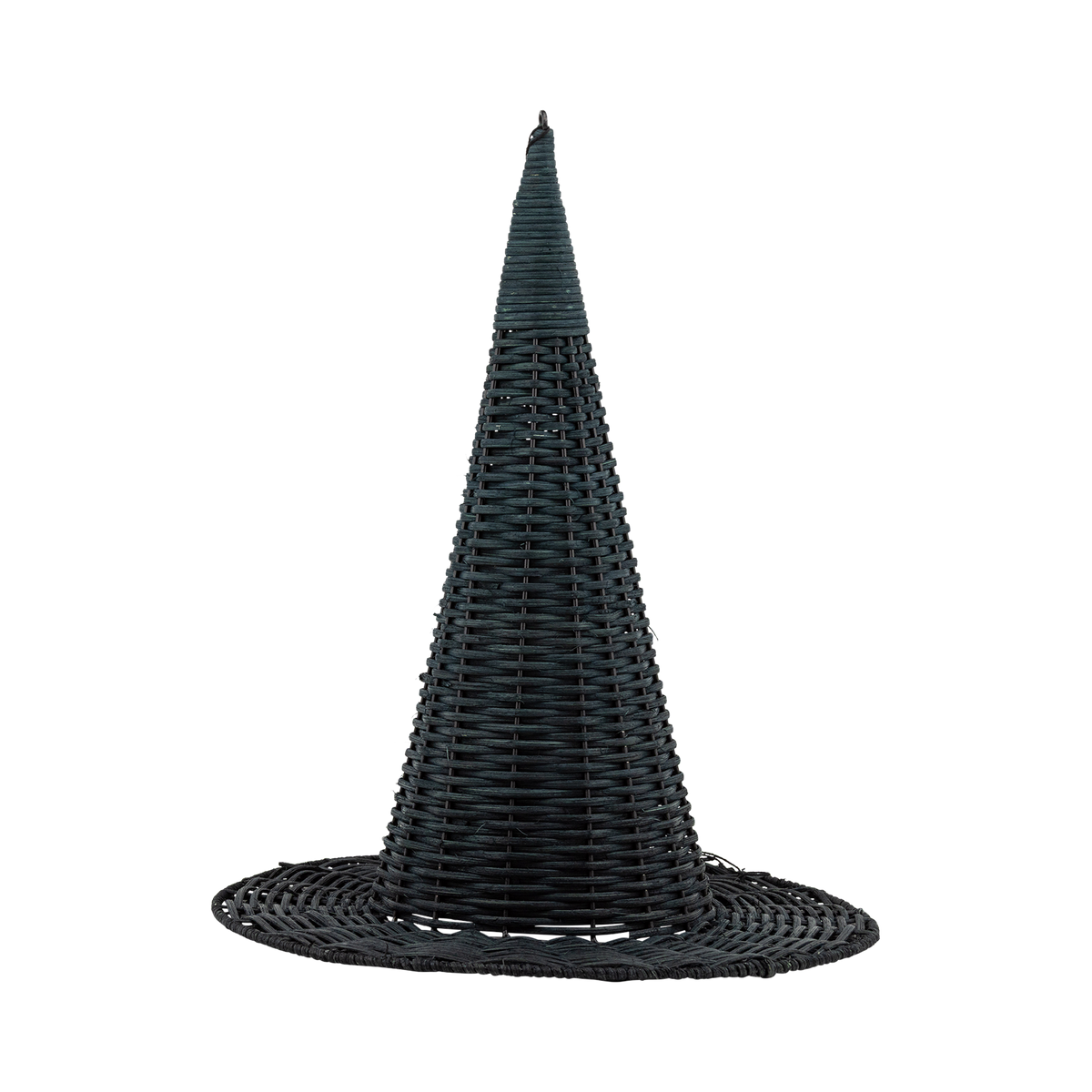 Natural Rattan Witch Hat - 18"